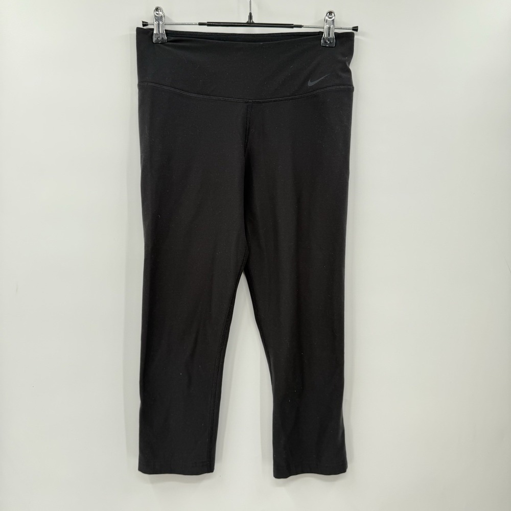 Nike Leggings Womens S Black Dri-FIT High Waist Capri Athletic Activewear